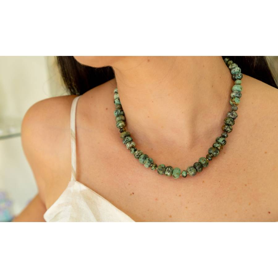 Braelyn Necklace - African Turquoise