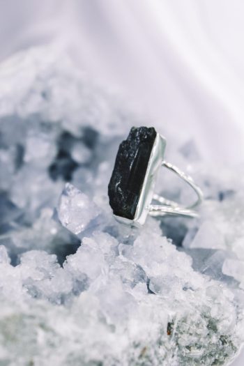 Buy Black Tourmaline Rough Ring Natural Raw Tourmaline Ring 925 Sterling  Silver Tourmaline Stone Ring 925 Silver Ring, Birthstone Tourmaline Online  in India - Etsy